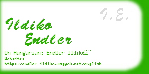 ildiko endler business card